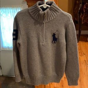 Polo by Ralph Lauren boys half-zip sweater.
